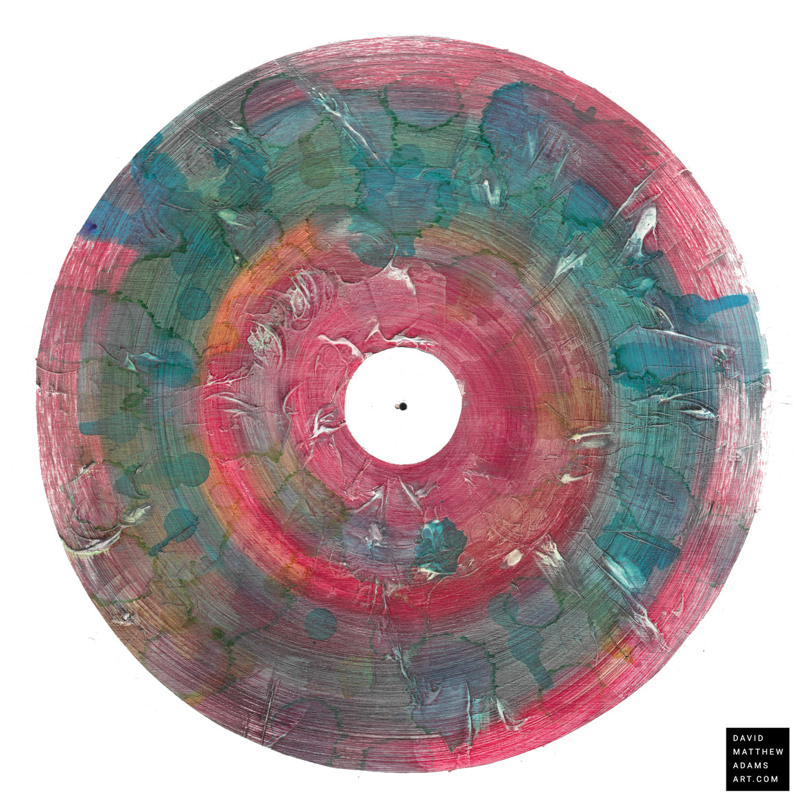 Abstract Art Print 300x300mm (multiple colours available)